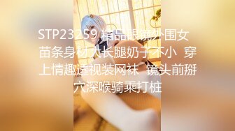 STP23259 精品眼镜外围女  苗条身材大长腿奶子不小  穿上情趣透视装网袜  镜头前掰穴深喉骑乘打桩